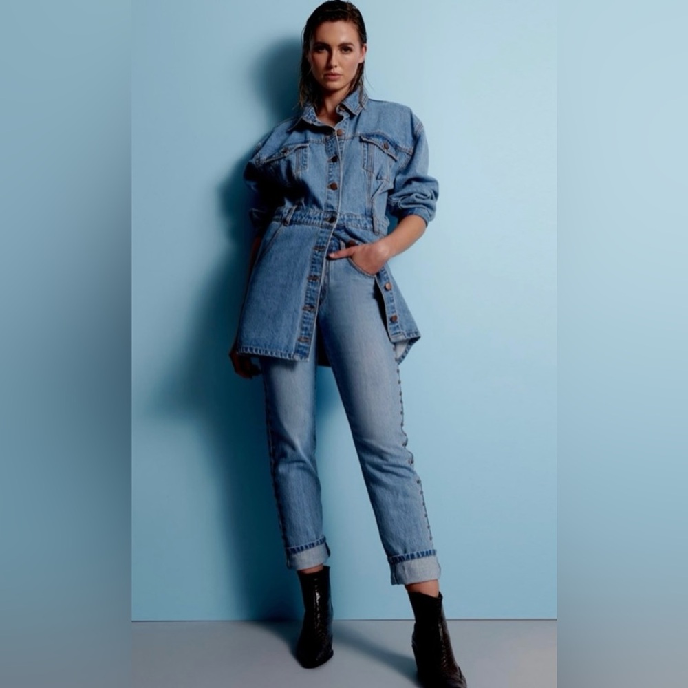 One Teaspoon High Rise Studded Jeans